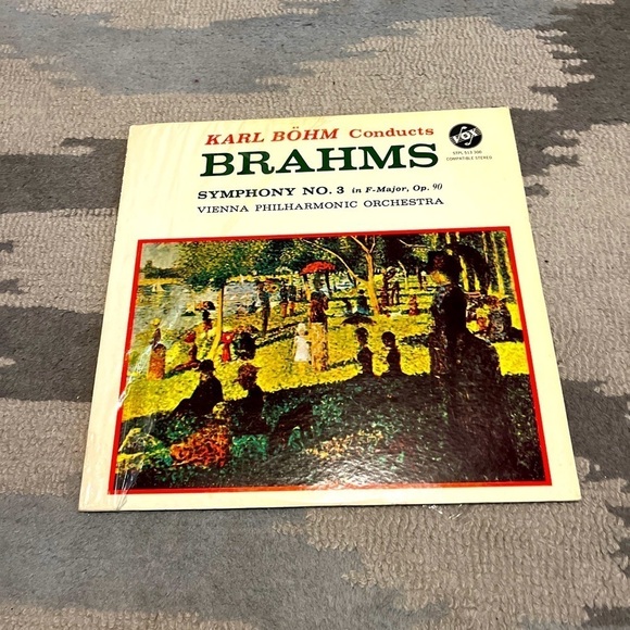 Karl Bohm conducting Brahms in Symphony No. 3 In F-Major, Op. 90 vinyl record - Picture 1 of 9